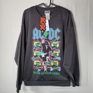 AC/DC Blow Up Your Video Sweatshirt Mens Graphic Crewneck Pullover